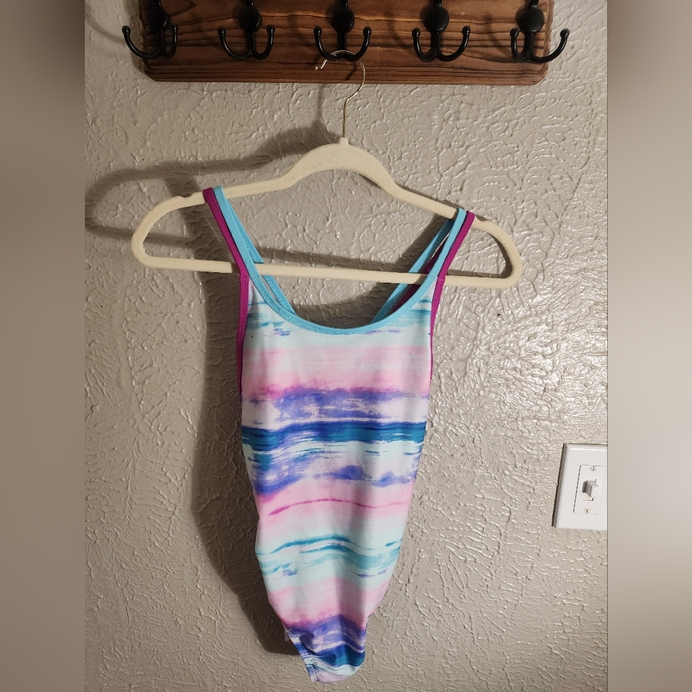 Under Armour Blue and Pink Bodysuit One Piece